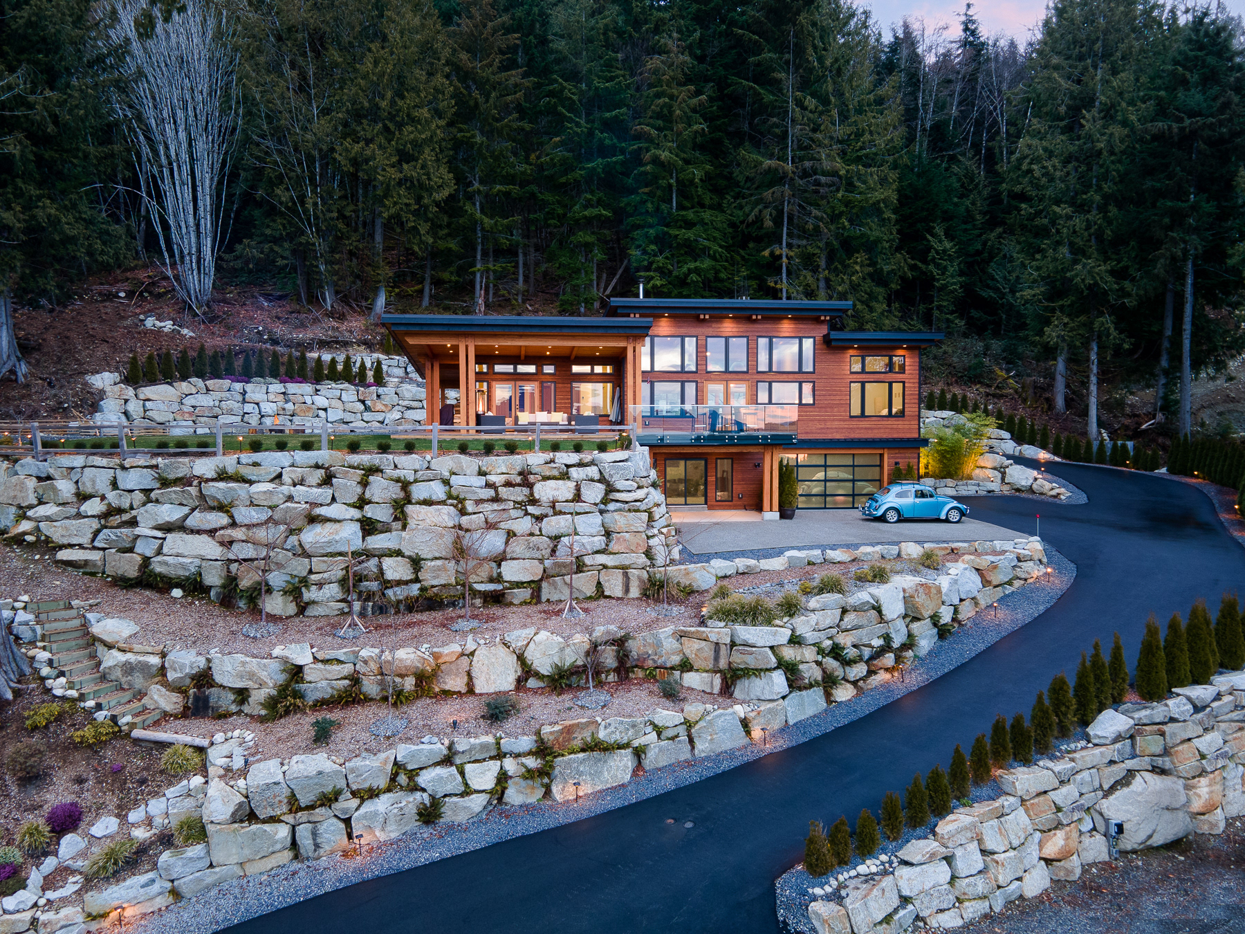 Japanese-inspired timber home
